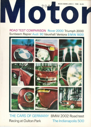 MOTOR 1968 JUNE 08 - TESTS: ROVER 2000, TRIUMPH 2000, RAPIER, VENTORA